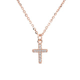 Petite Cross Pendant With Chain Necklace by MILOR COMMENTSOLD