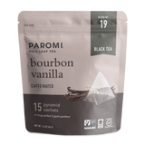 Bourbon Vanilla Black Tea, Full Leaf, in Pyramid Tea Bags by Paromi Tea