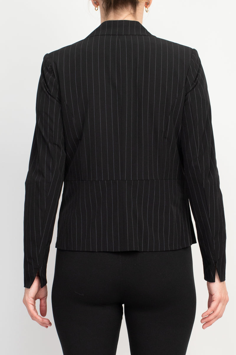 Peace of Cloth Nylon Black Blazer by Curated Brands