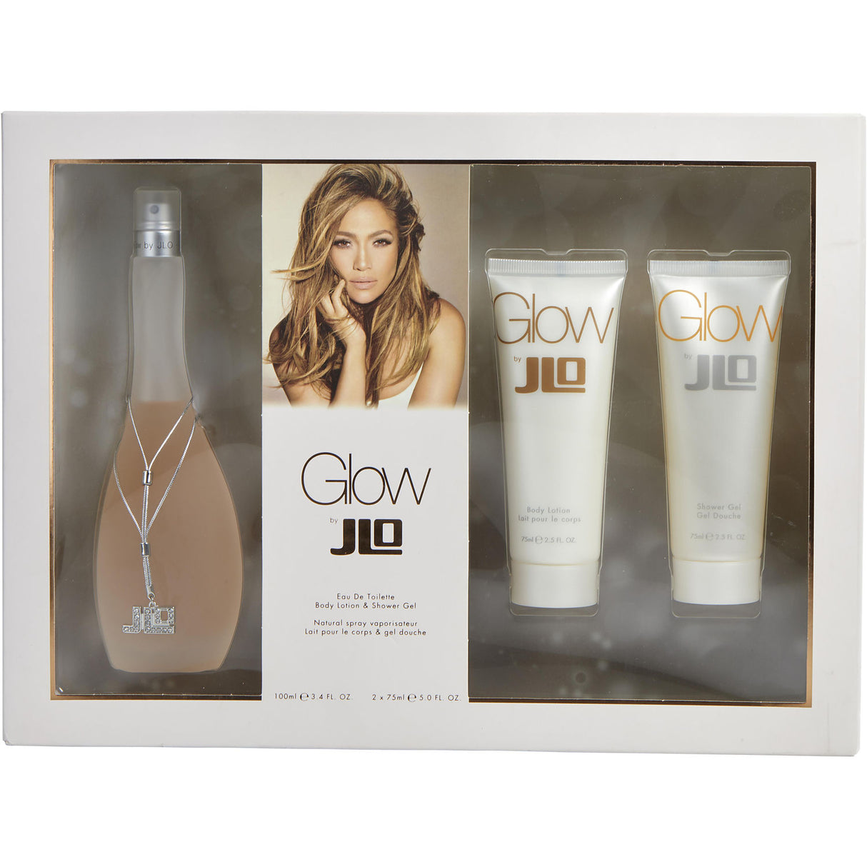 GLOW by Jennifer Lopez - EDT SPRAY 3.4 OZ & BODY LOTION 2.5 OZ & SHOWER GEL 2.5 OZ - Women