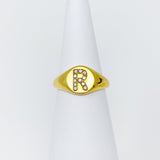 Shine Me Initial Ring by Ellisonyoung.com