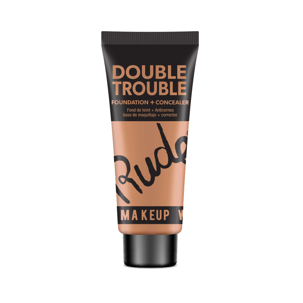 RUDE Double Trouble Foundation + Concealer - Desert 17