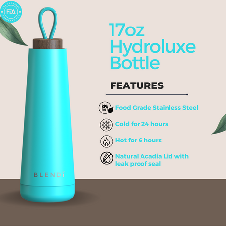 Hydroluxe Tumbler Water Bottle 17oz by BLENDi