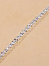 Simple Shiny Rhinestone Footchain by migunica