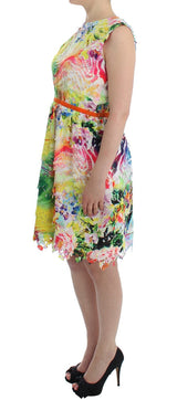 Multicolor Organza Sheath Dress by Faz