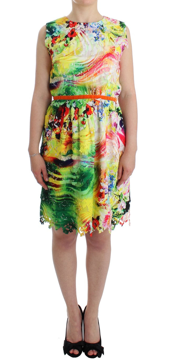 Multicolor Organza Sheath Dress by Faz