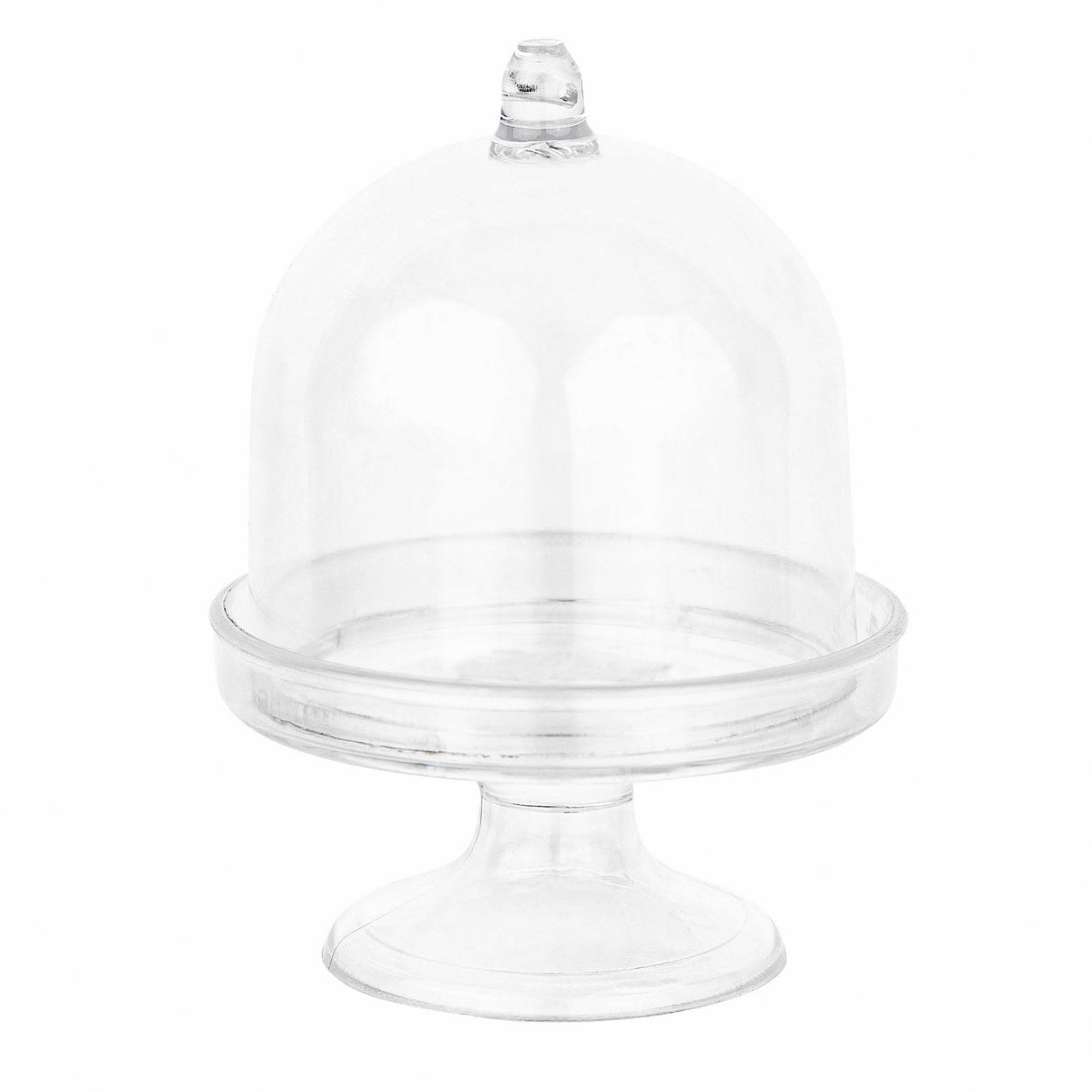 Mini Cake Dome Shaped Acrylic Candy Boxes 16 Pack 2.75"X3.93" by Hammont