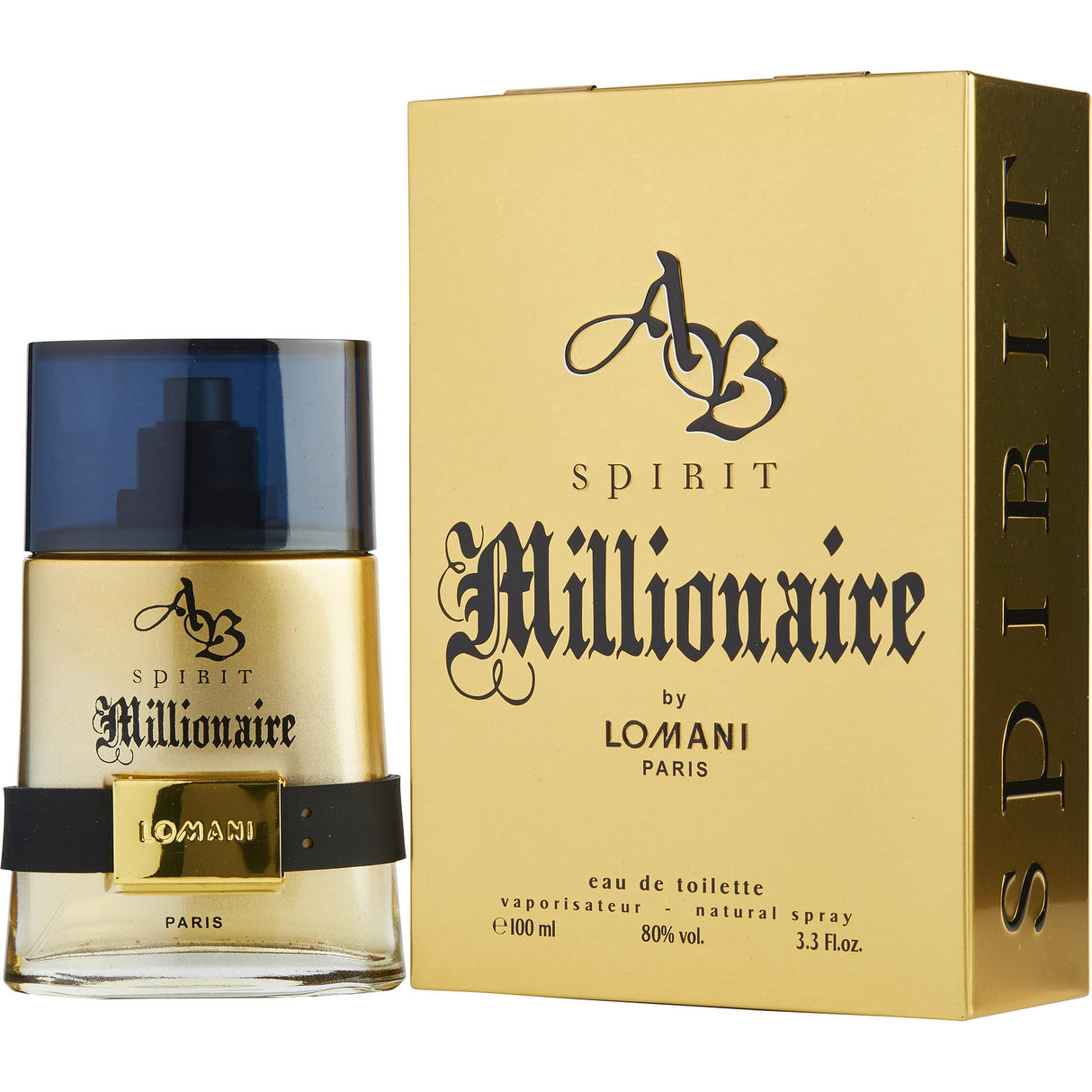 AB SPIRIT MILLIONAIRE by Lomani - EDT SPRAY 3.3 OZ - Men