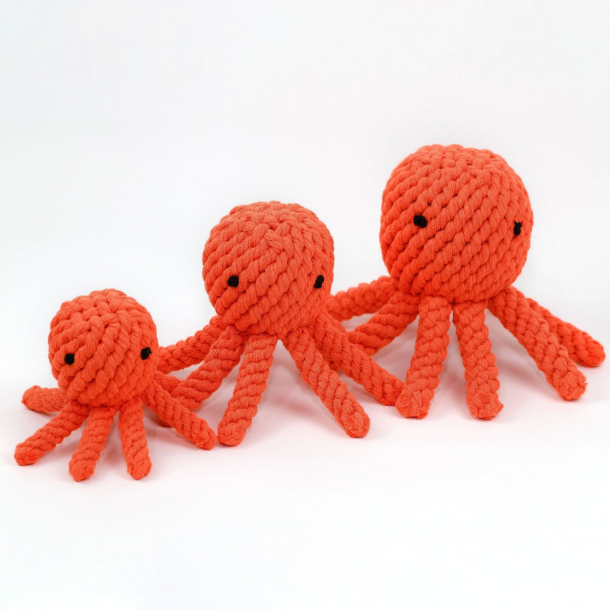 Ollie the Octopus Rope Toy by Knotty Pawz