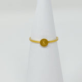 Tiny Initial Ring by Ellisonyoung.com