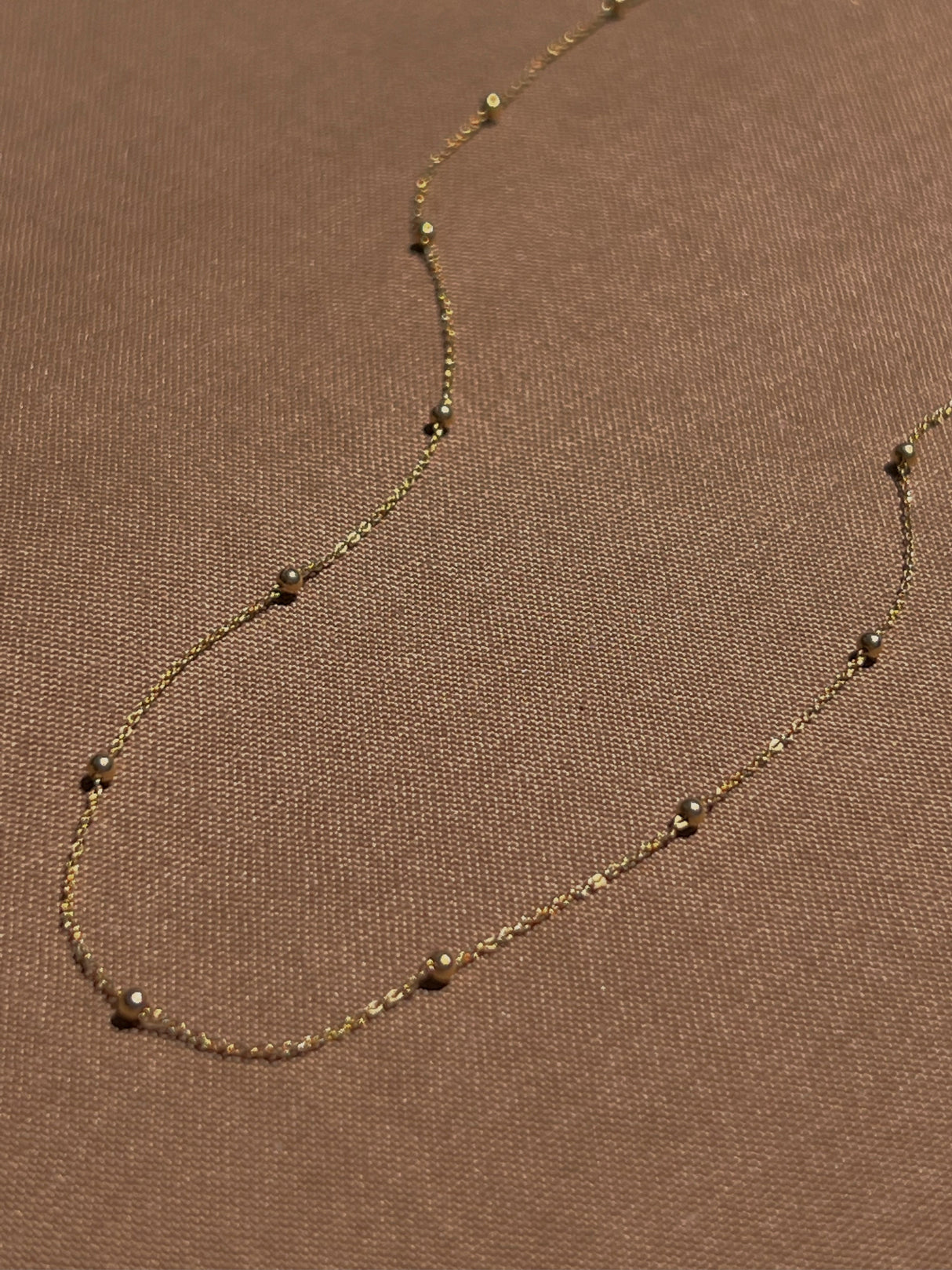 14k Yellow Gold Satellite Necklace by Toasted Jewelry