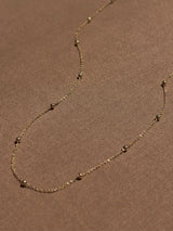 14k Yellow Gold Satellite Necklace by Toasted Jewelry