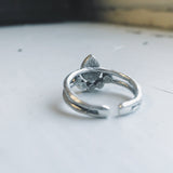 Moondrop Moonstone Ring by Yugen Handmade