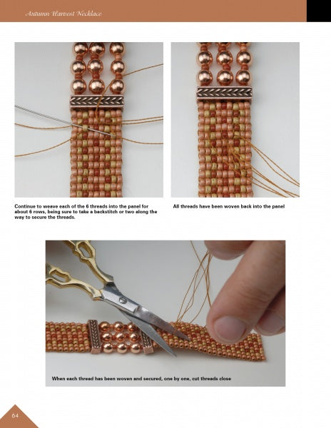 Off-Loom Woven Bead Necklaces by Schiffer Publishing