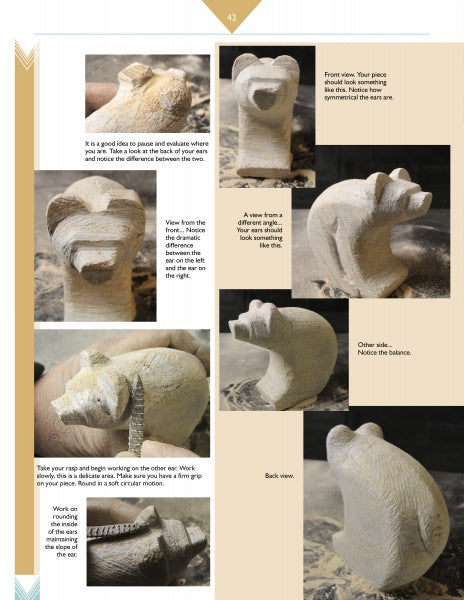 Carving a Sitting Bear in Soapstone by Schiffer Publishing