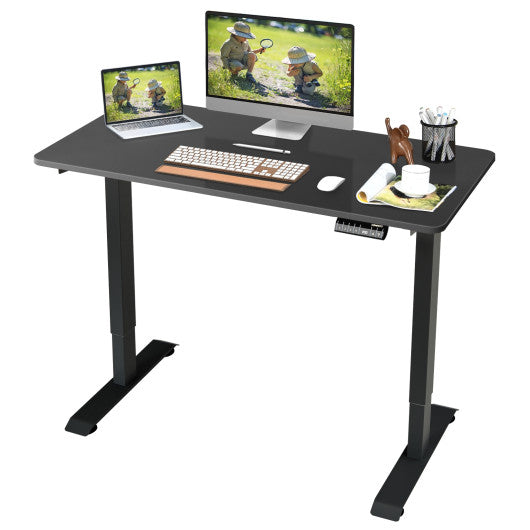 Electric Height Adjustable Standing Desk with Memory Controller-Black