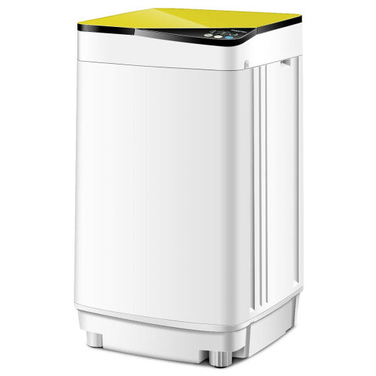 Full-automatic Washing Machine 7.7 lbs Washer / Spinner Germicidal-Yellow