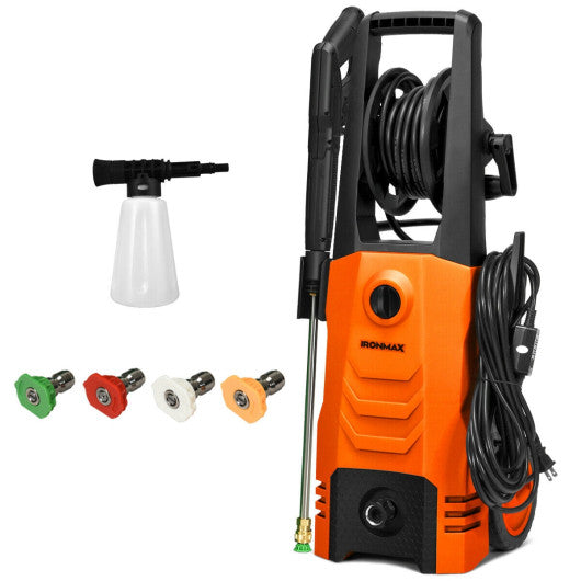 3500PSI Electric Pressure Washer with Wheels-Orange