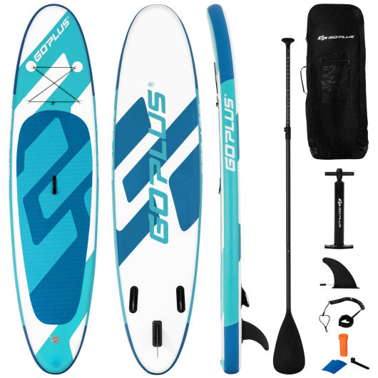 10 Feet Inflatable Stand Up Paddle Board 6 Inch Thick with Accessory Pack