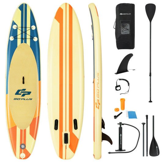 Inflatable Stand Up Paddle Board Surfboard with Bag Aluminum Paddle and Hand Pump-M