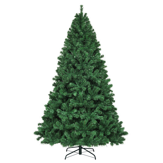 7.5 Feet Pre-Lit Artificial Spruce Christmas Tree with 550 Multicolor Lights for Festival