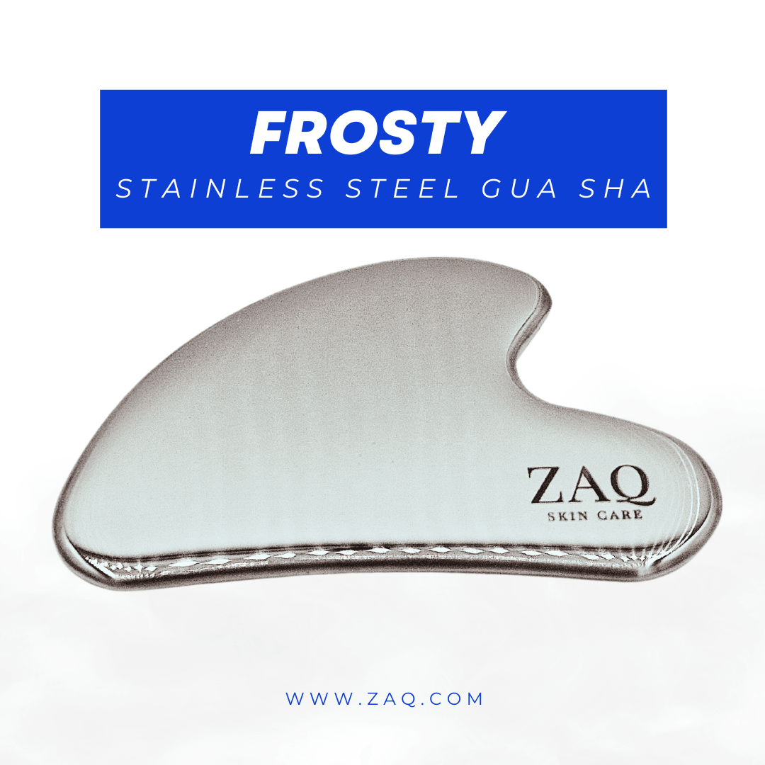 Frosty Cryo Stainless Steel Gua Sha Tool by ZAQ Skin & Body