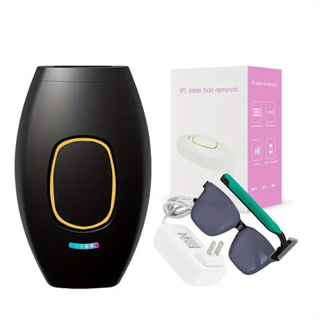 IPL Hair Removal Device, 500,000 Flashes, 5 Levels, Painless Permanent Epilation, Photon Technology