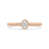 14K Rose Gold Plated .925 Sterling Silver 1/20 Cttw Miracle Set Diamond Ring (J-K Color, I1-I2 Clarity) by Haus of Brilliance