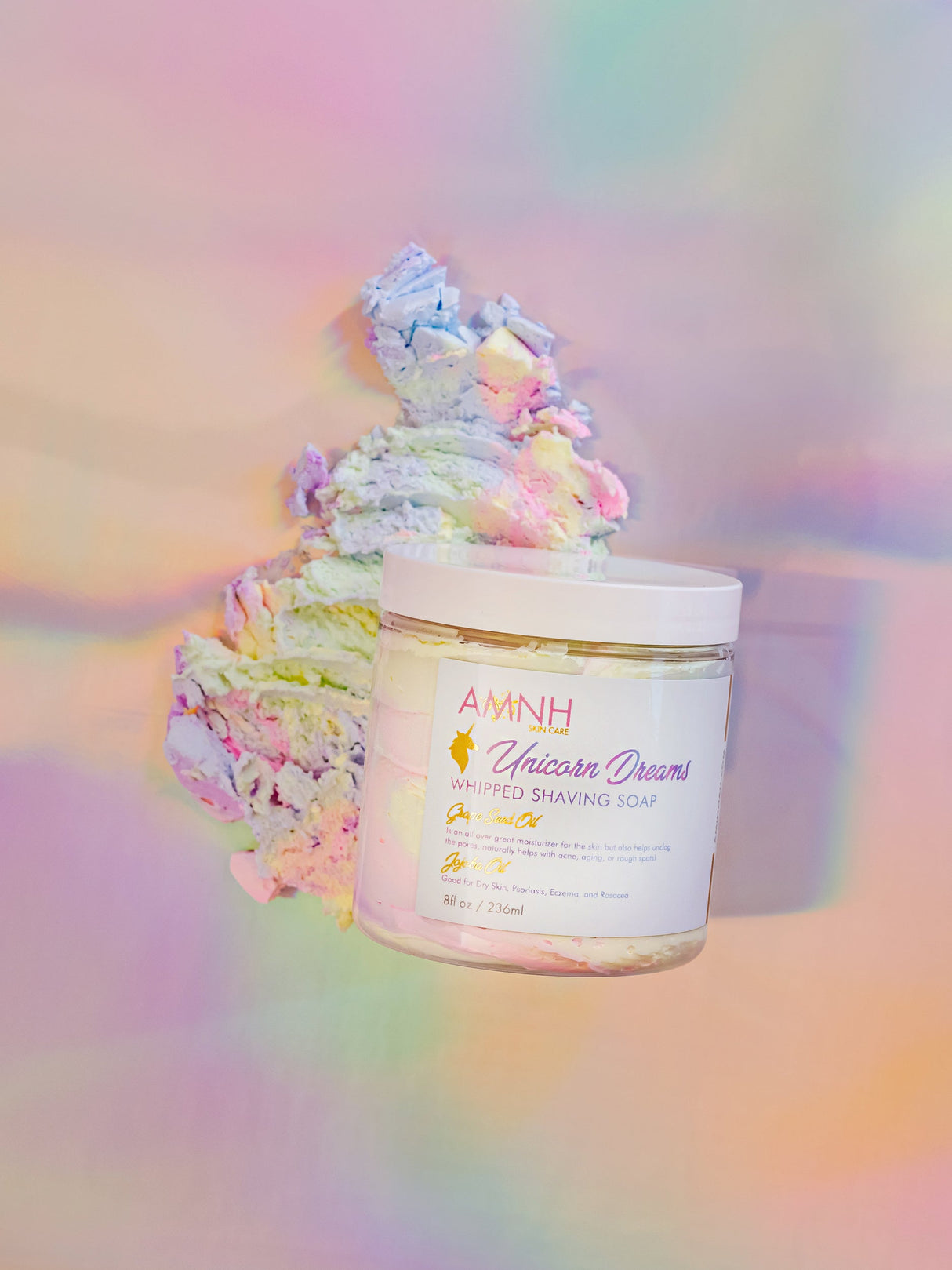 "Unicorn Dreams" Whipped Foaming/ Shaving Soap by AMINNAH