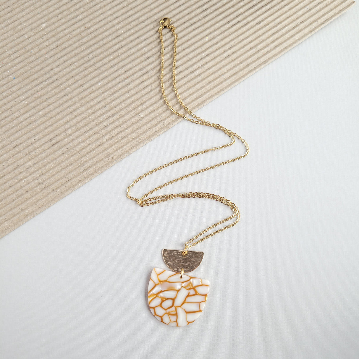 Harper Necklace - Pumpkin Spice by Spiffy & Splendid