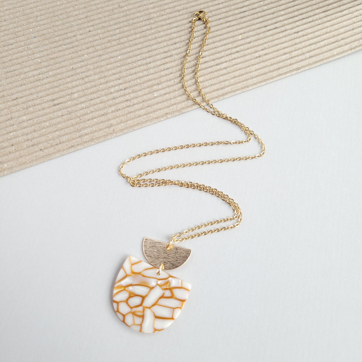 Harper Necklace - Pumpkin Spice by Spiffy & Splendid