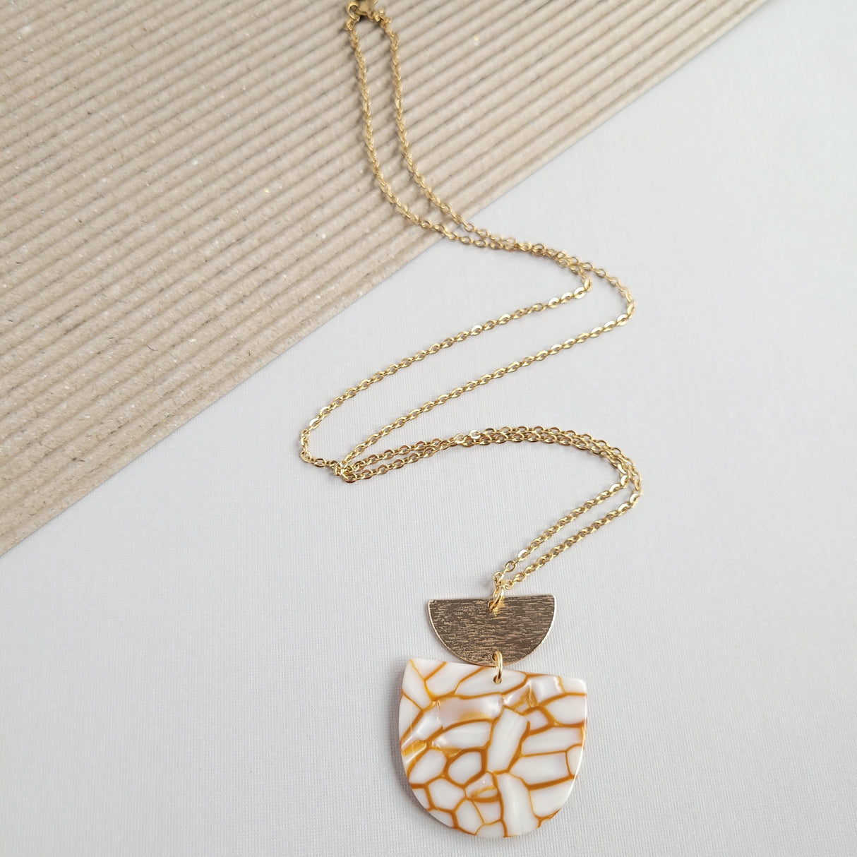 Harper Necklace - Pumpkin Spice by Spiffy & Splendid