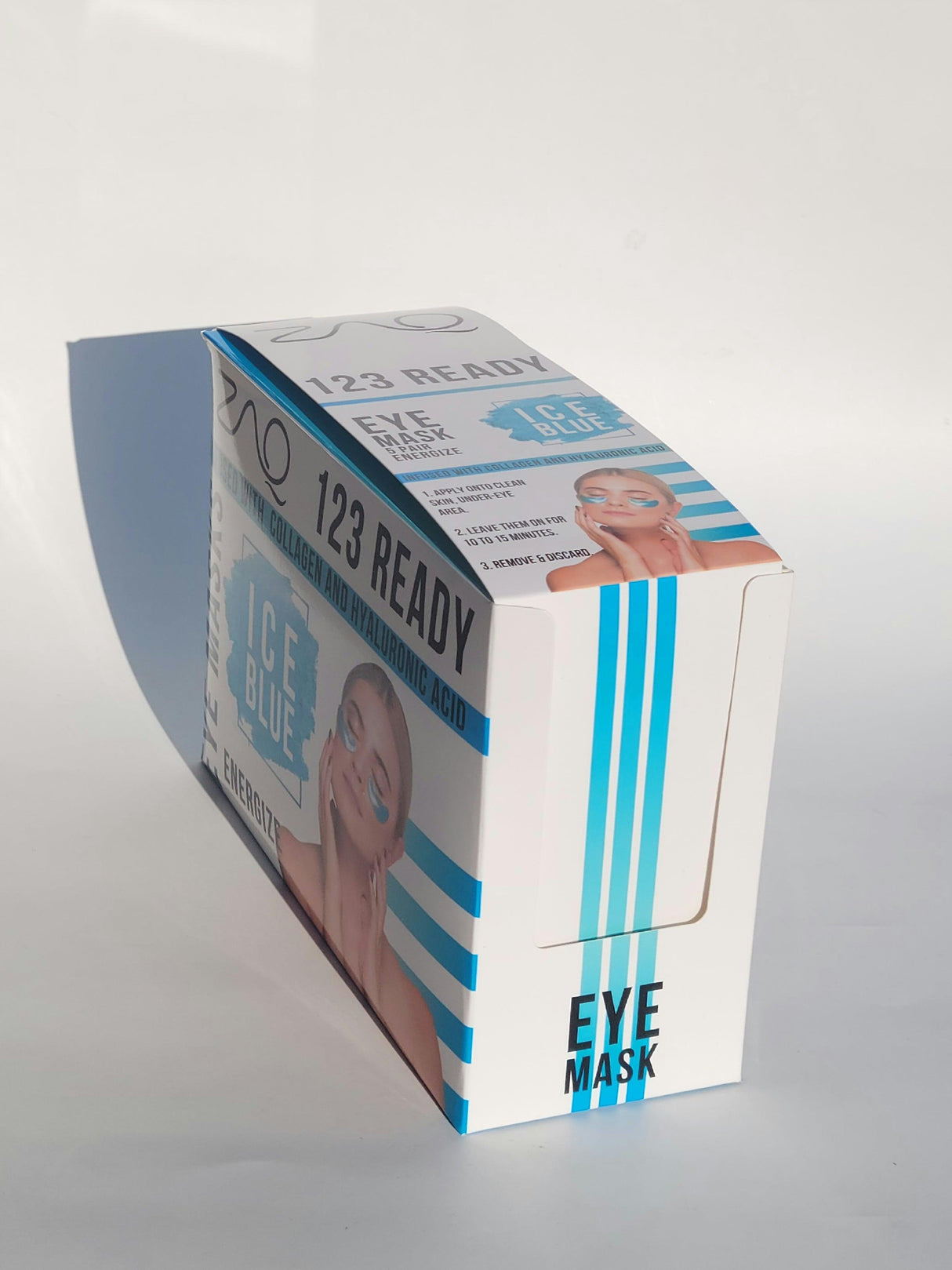 123 Ready ICE BLUE ENERGIZE GEL EYE PATCHES by ZAQ Skin & Body