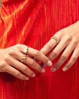 Dara CZ & Pearl Toi et Moi Ring by Sterling Forever