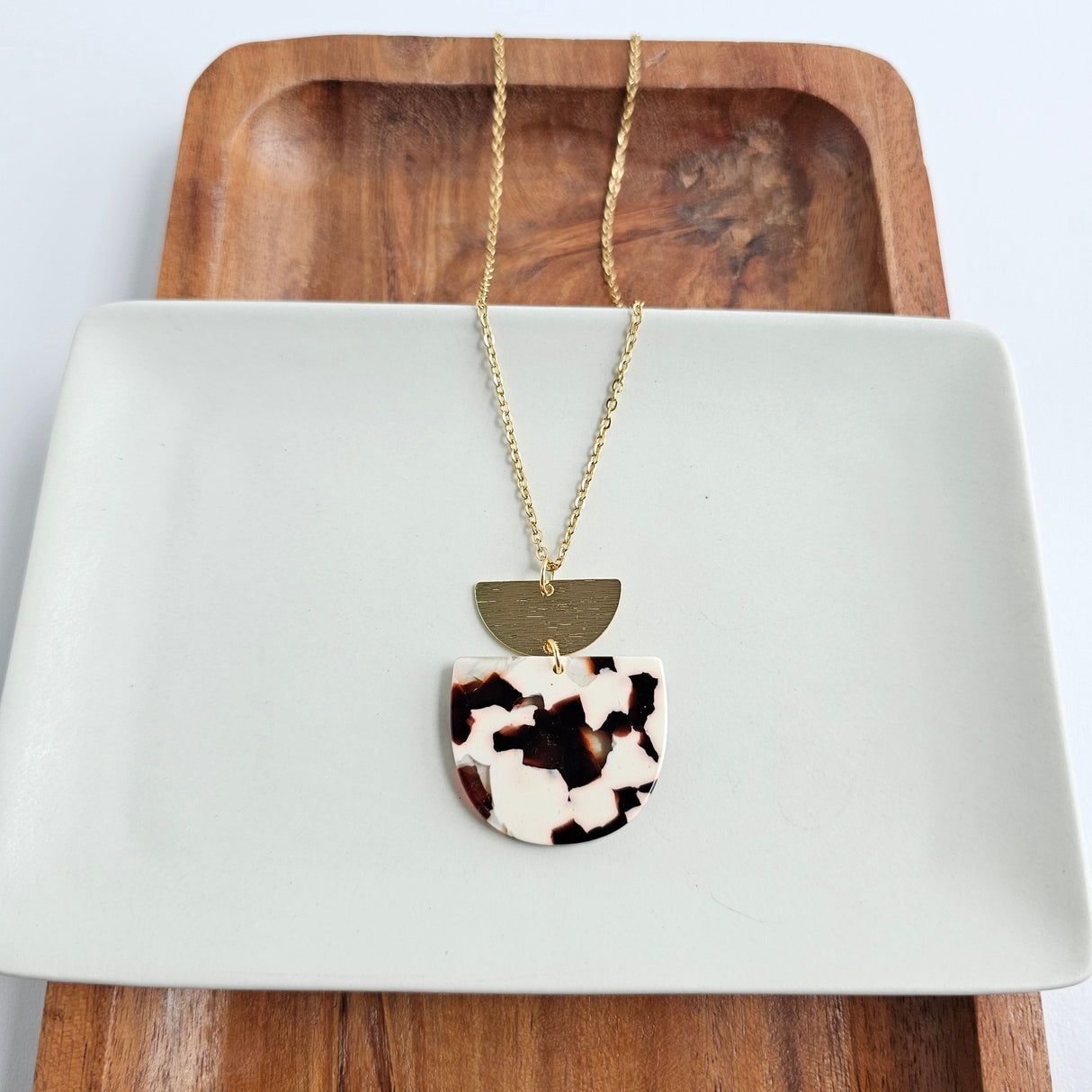 Harper Necklace - Cowhide by Spiffy & Splendid