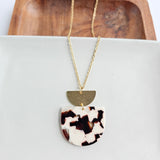 Harper Necklace - Cowhide by Spiffy & Splendid