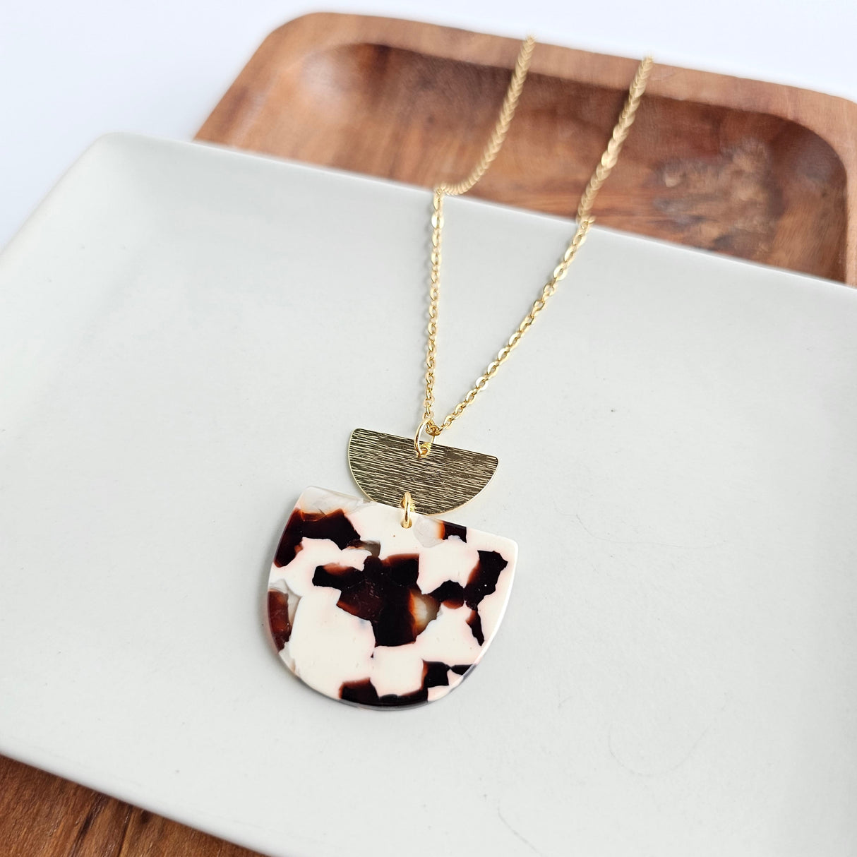 Harper Necklace - Cowhide by Spiffy & Splendid