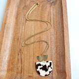 Harper Necklace - Cowhide by Spiffy & Splendid