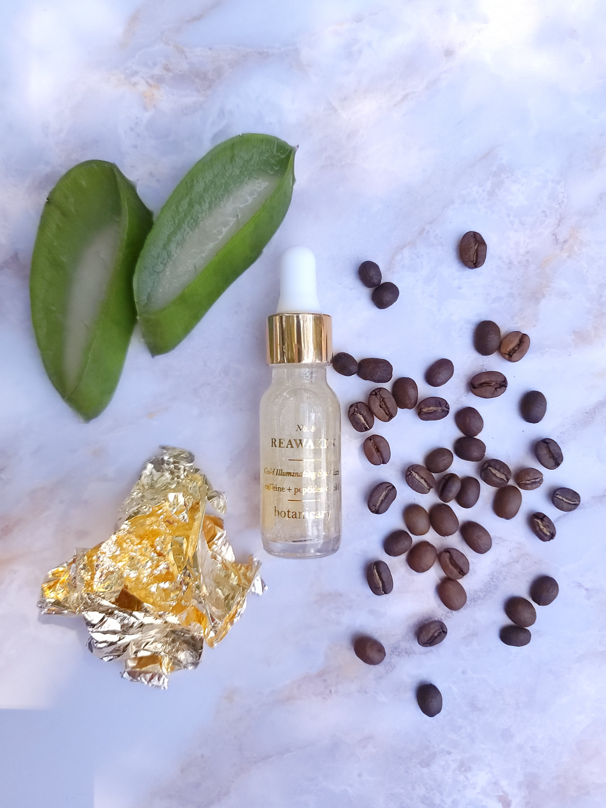 No. 8 REAWAKEN - 24k Gold Illuminating Eye Elixir by Botanicary Skincare