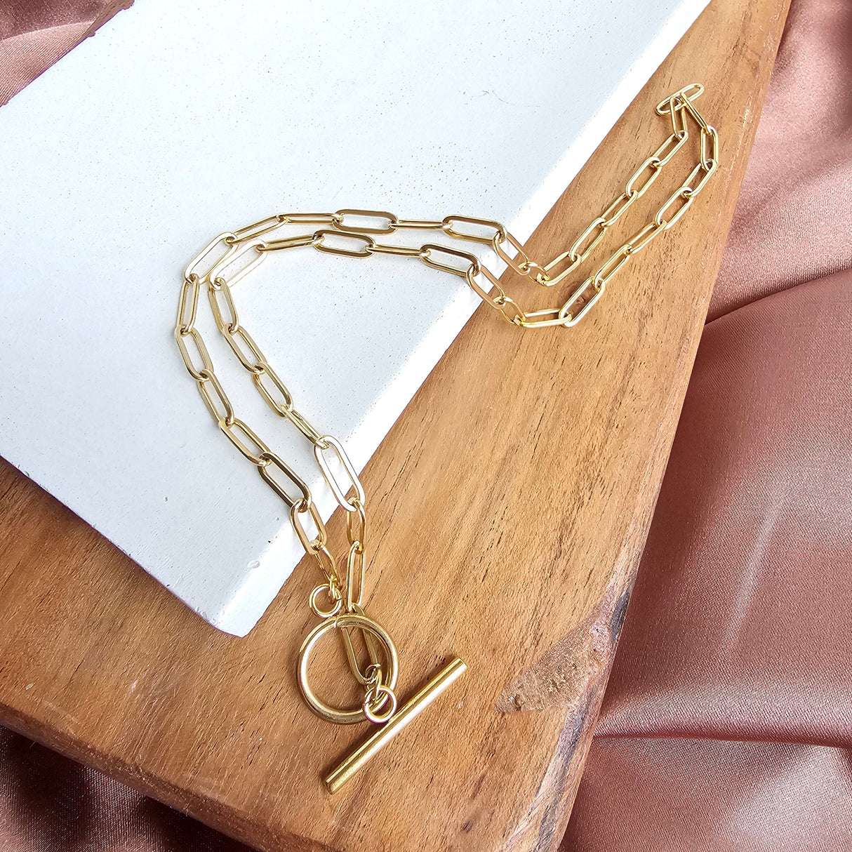 Luxe Gold Paper Clip Chain - 20" by Spiffy & Splendid