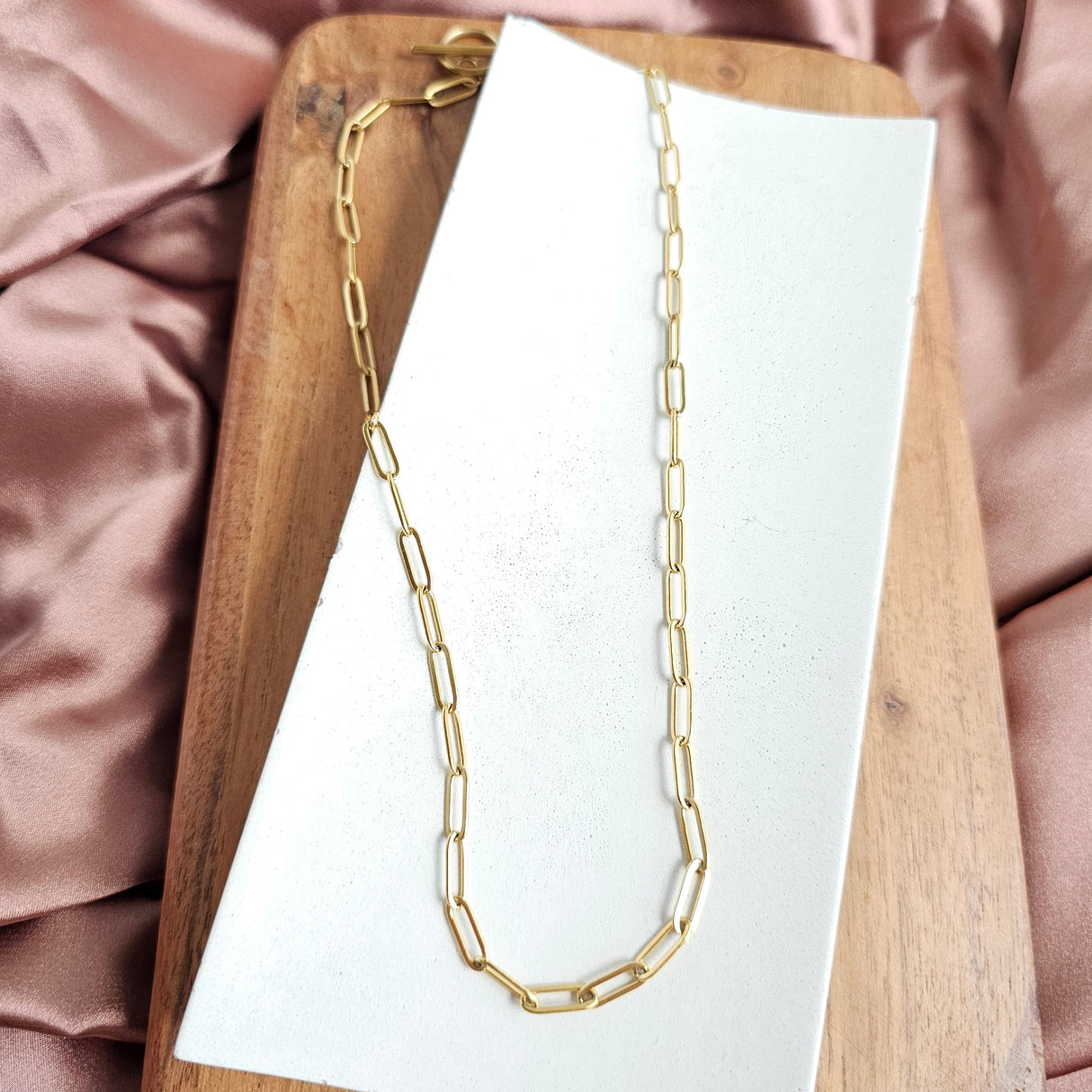 Luxe Gold Paper Clip Chain - 18" by Spiffy & Splendid