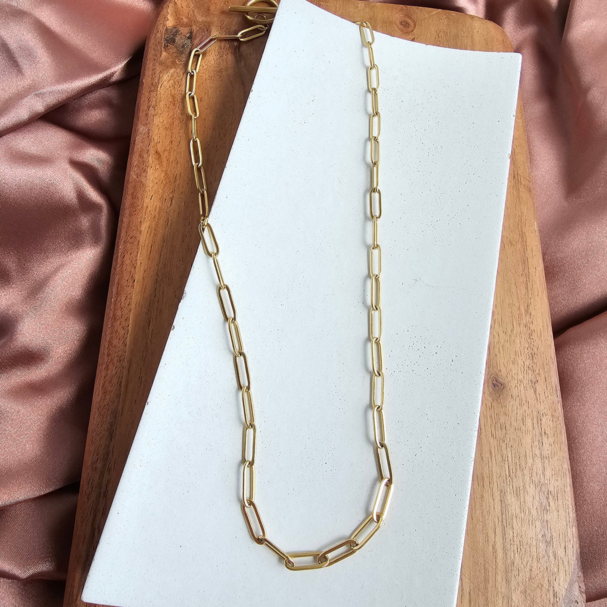 Luxe Gold Paper Clip Chain - 18" by Spiffy & Splendid