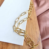 Luxe Gold Chunky Paper Clip Chain - 18" by Spiffy & Splendid