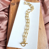 Luxe Gold Chunky Paper Clip Chain - 18" by Spiffy & Splendid