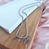 Luxe Silver Rope Chain - 18" by Spiffy & Splendid