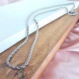 Luxe Silver Rope Chain - 18" by Spiffy & Splendid