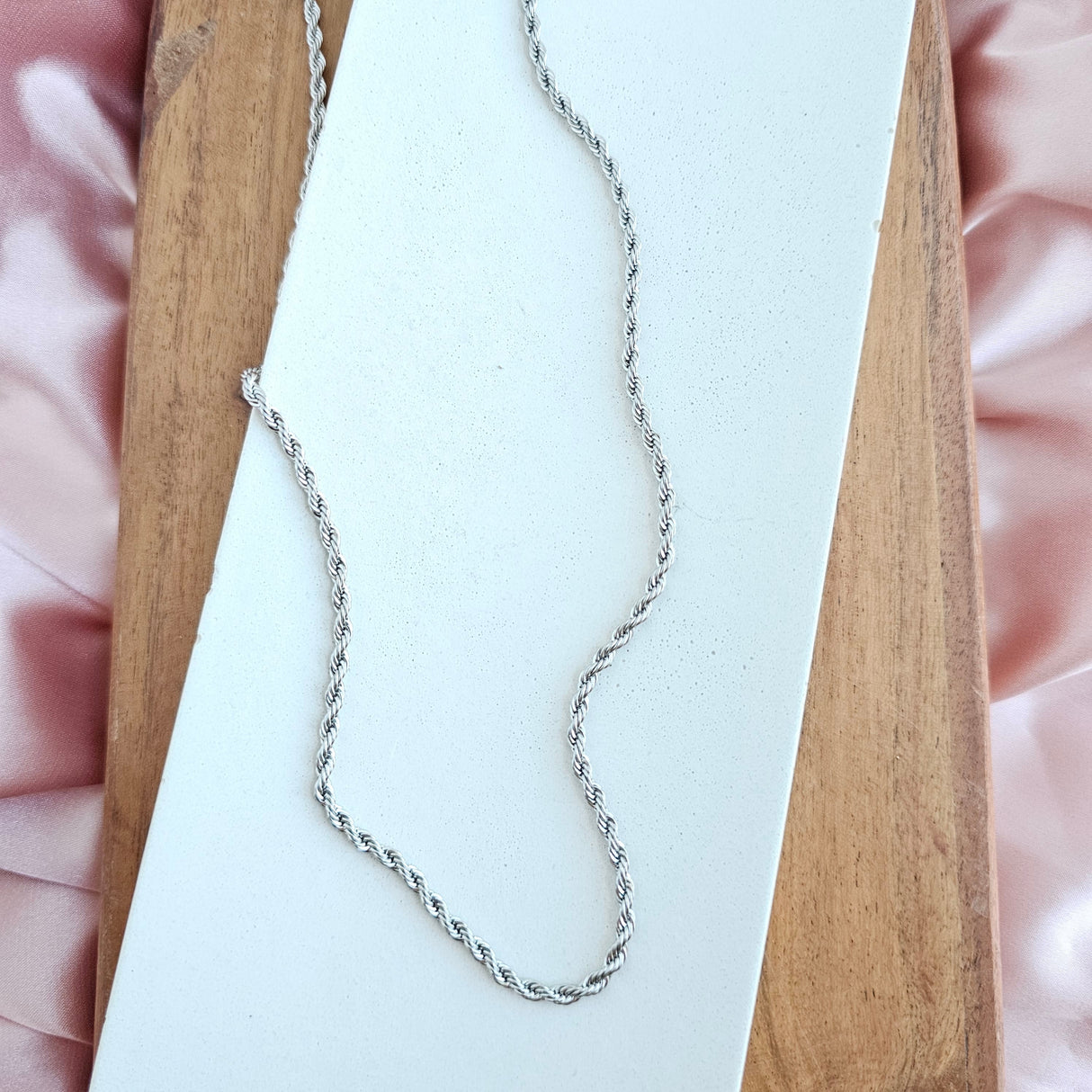 Luxe Silver Rope Chain - 18" by Spiffy & Splendid