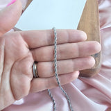 Luxe Silver Rope Chain - 18" by Spiffy & Splendid