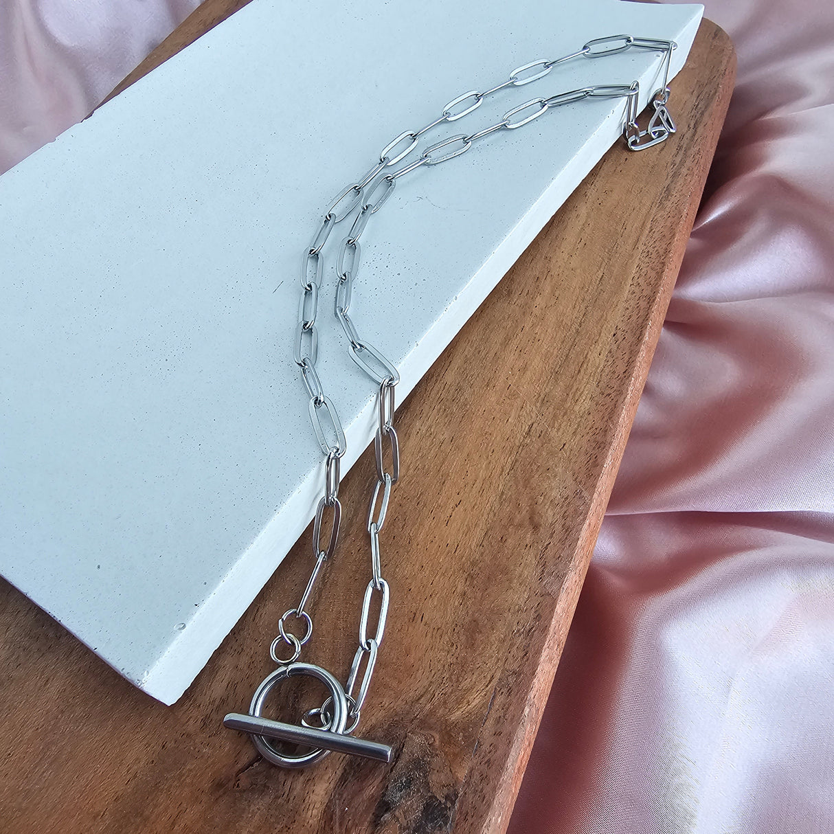 Luxe Silver Paper Clip Chain - 18" by Spiffy & Splendid