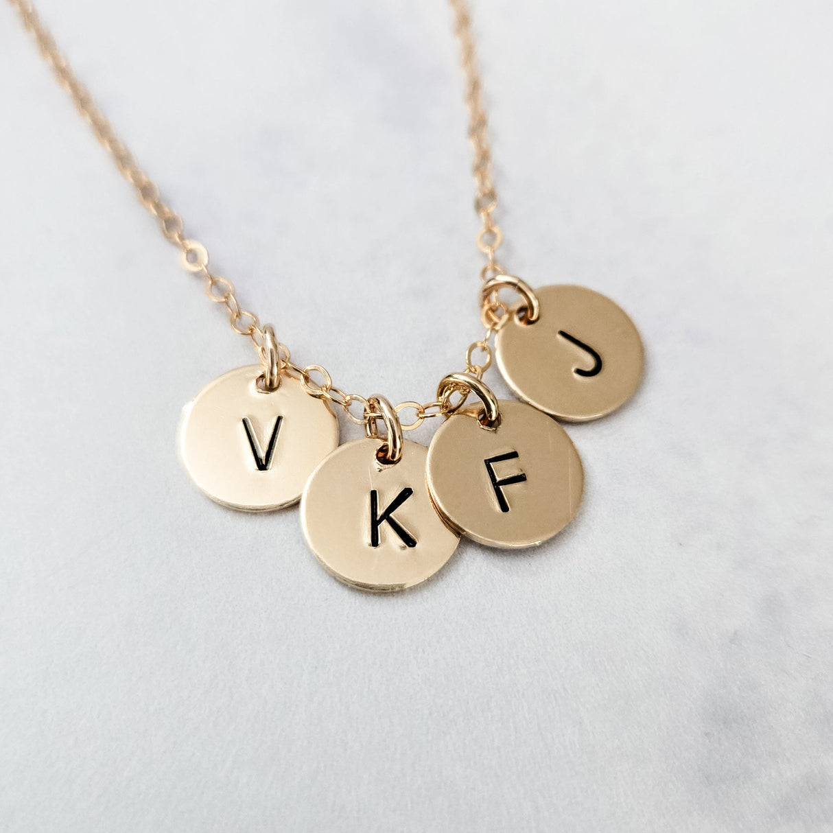 Block Letter Initial Necklace by Salt and Sparkle